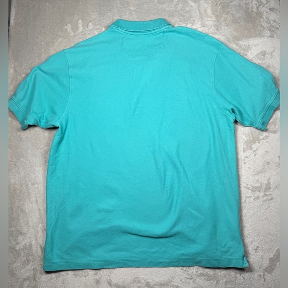 Tommy Bahama Men’s Turquoise Blue 100% Cotton Polo Embroidered Chest Shirt XL - Picture 8 of 16
